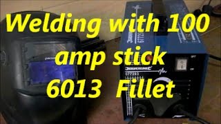 How to weld with the 100 amp stick welder part 3 [upl. by Esiom200]