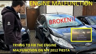 2012 Ford Fiesta Engine Malfunction Service Now Diagnosis Part 1 [upl. by Boatwright]