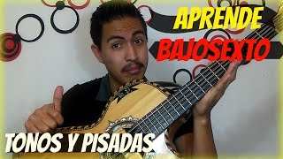 TUTORIAL BAJOSEXTO TONOS Y POSICIONES   Bajoquinto  pisadas principiantes curso gratis [upl. by Atalayah456]