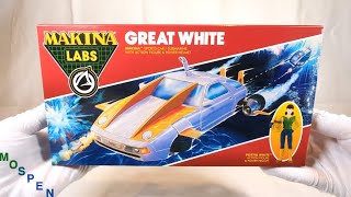 ASMR Ramen Toy MAKINA Great White w Portia White Unboxing [upl. by Cinda]