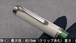 Pelikan ペリカン 万年筆 スーベレーン M605 グリーンホワイト F [upl. by Gere]