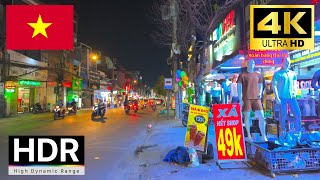 Vietnam 4K Night Walking Tour Ho Chi Minh Street walk in Ho Chi Minh｜4K HDR 60fps [upl. by Yorgerg]