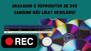 Conserto de um Gravador e reprodutor de DVD Samsung DVDR150 que ficava escrito Open no display [upl. by Casavant]