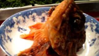 Ikizukuri  live scorpion fish sashimi part 1 [upl. by Pollock]