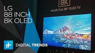 LG 88inch 8K OLED TV  Hands On at IFA 2018 [upl. by Dranoel]