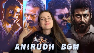 Russian Girl Reacts  Anirudh Popular BGM ftMaster Vikram Rolex Beast Doctor Vedalam Maari [upl. by Surad]