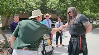 Jehovahs Witnesses outside American Atheists National Convention [upl. by Flanagan]