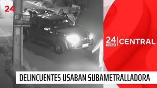 Delincuentes usaban subametralladora con mira láser [upl. by Ekle]