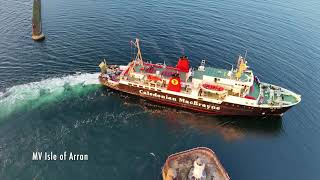 Ardrossan Harbour and Ferry Terminal  Drone Footage [upl. by Colline]