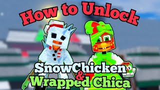 How to Unlock SnowChicken amp Wrapped Chica  Return to Animatronica  Roblox [upl. by Gerdeen523]