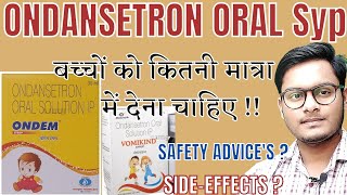 Ondansetron oral solution ip  Vomikind syrup  Ondansetron syrup  Ondem syrup  Emeset syrup [upl. by Ennayt]