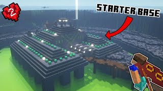 I Built The Greatest Starter Base in Minecraft Hardcore [upl. by Murrell]