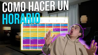 Como Hacer un HORARIO Google Calendar [upl. by Ossie]