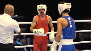 Finals YM635kg ABDULLAEV ALI AZE vs JURAKULOV ABDULAZIZ UZB  IBA YWCHs Budva 2024 [upl. by Adnara]