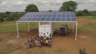 Empowered by Light SolarBattery Microgrid  Mugurameno Western Province Zambia [upl. by Aerdnaed]