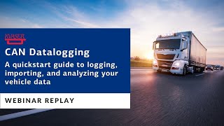 CAN Datalogging Quickstart Guide to Logging Importing and Analyzing Vehicle Data Webinar Replay [upl. by Leehar436]