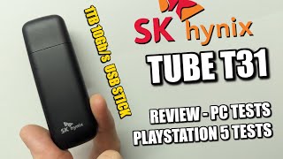 SK hynix Tube T31 Stick SSD 10Gbps 40GB Write Speed Benchmark [upl. by Halsted330]