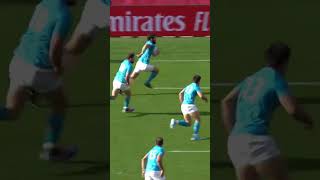 When Uruguay stunned Fiji rugby speed fast tackle rwc2023 shorts [upl. by Weinstein]