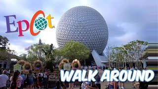 EPCOT  Walk Around The Rides And Attractions  Walt Disney World Orlando [upl. by Naomi]