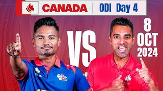 Nepal VS Canada ODI  4 • Bilateral Series 2024 [upl. by Ignatius]