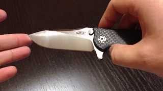 Нож Zero Tolerance 0562CF ZT 0562CF Hinderer Knife Carbon Fiber Обзор [upl. by Sutsugua]