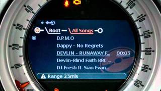 BMW Mini with Sat Nav retrofit Bluetooth and iPOD [upl. by Aiduan]