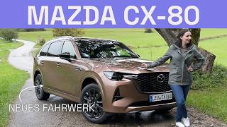 Mazda CX80 Homura eSkyactiv D 254 Komfort Check gegen den CX60 auf allen 7 Sitzen  Autophorie [upl. by Sheline502]