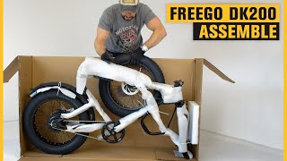 Freego DK200 Powerful EBike  Unbox and Assembly [upl. by Rentsch]