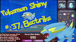 Live Shiny Electrike 595  Pokemon Omega Ruby amp Alpha Sapphire [upl. by Porett756]