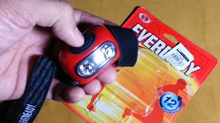 Eveready 2 LED Headlamp Review [upl. by Kiah464]