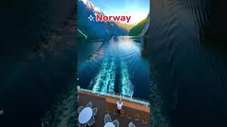 Norway 🇳🇴Cruises along the Norwegian fjords are an opportunitiesexplore travel music norway [upl. by Pelmas]