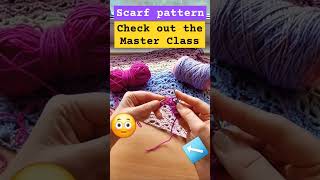 Super easy scarf pattern👀💟💕💚♥️💟😉😁🤩😍🏡🏡🏡 [upl. by Heck]