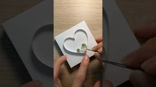 Quilling Heart quilling quillingart quillingheart handmade paperart artsandcraft papercraft [upl. by Millwater]