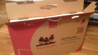 ViewSonic VX2776SMHD Unboxing and Testing [upl. by Aisetra]