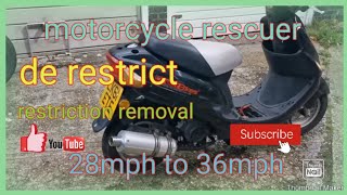 How to de restrict your motorcycle How to make your 50cc faster De restrict your moped or scooter [upl. by Robina]