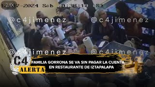 Familia de 20 miembros cena en restaurante de Iztapalapa ¡y se va sin pagar la cuenta [upl. by Parsifal]