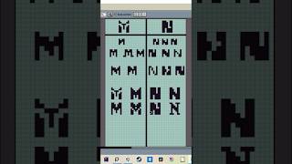 Pixel Art How to make the letters M and N in Aseprite Part 2 shorts pixelart howto aseprite [upl. by Tijnar187]