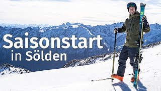 Geniales Skifahren in Sölden Saisonstart im GletscherSkigebiet und SkiWeltcup [upl. by Dinse]