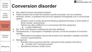 Somatic symptom and factitious disorders [upl. by Lansing100]