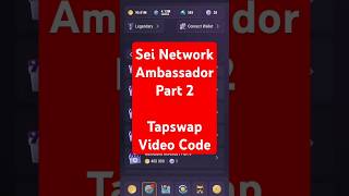 Sei Network Part 2 Tapswap Code  tapswap tapswapdailycode tapswapcode [upl. by Eluj]