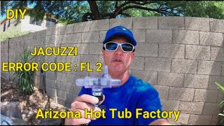 Jacuzzi ERROR CODE FL 2 Flow Switch R amp RDIY Spa Repair FLOW Issue FL1 and FL2 [upl. by Matuag]