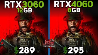 RTX 3060 12G vs RTX 4060  Tested in 15 games [upl. by Hymen]