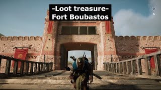 Loot treasure location Fort Boubastos AC Origins [upl. by Auhsot74]