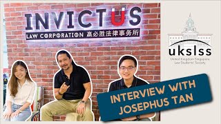 Interview with Josephus Tan UKSLSS Board of Advisor [upl. by Piks]