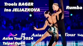 Troels Bager  Ina Jeliazkova  Asian Tour 2024  Taipei Open  Final Presentation  Rumba [upl. by Astera]