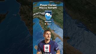 Career Marco Verratti italy youtubeshorts shorts career football marcoverratti [upl. by Saidee]