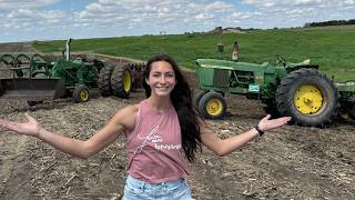 Two 59 Year Old Tractors Planting A BIG Sweet Corn Patch [upl. by Nirda594]