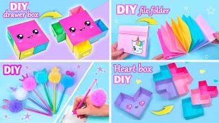 EASY CRAFT IDEAS  School Craft Ideas  DIY Craft School Hacks  Paper Crafts and more [upl. by Taddeusz]