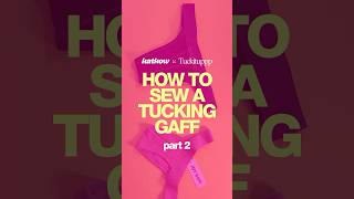 sewingtutorial on our new tucking gaff for dragqueen and transfashion sewingpatterns [upl. by Epp186]