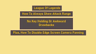 Always Display Auto Attack Range Settings Demonstration [upl. by Fridlund900]